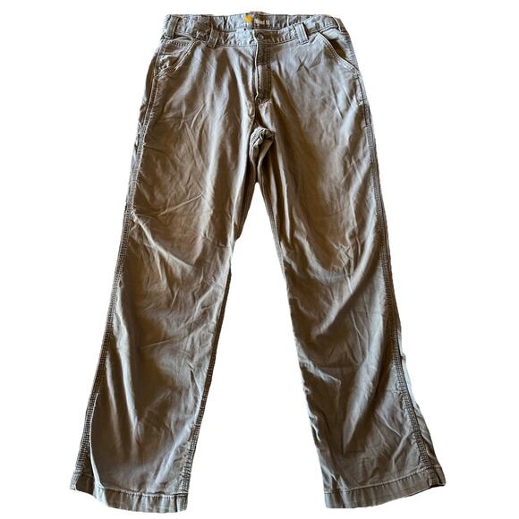 Carhartt Men’s Pants 36x31 Gray Relaxed Fit Canvas Utility Workwear Pant Outdoor - Picture 1 of 13